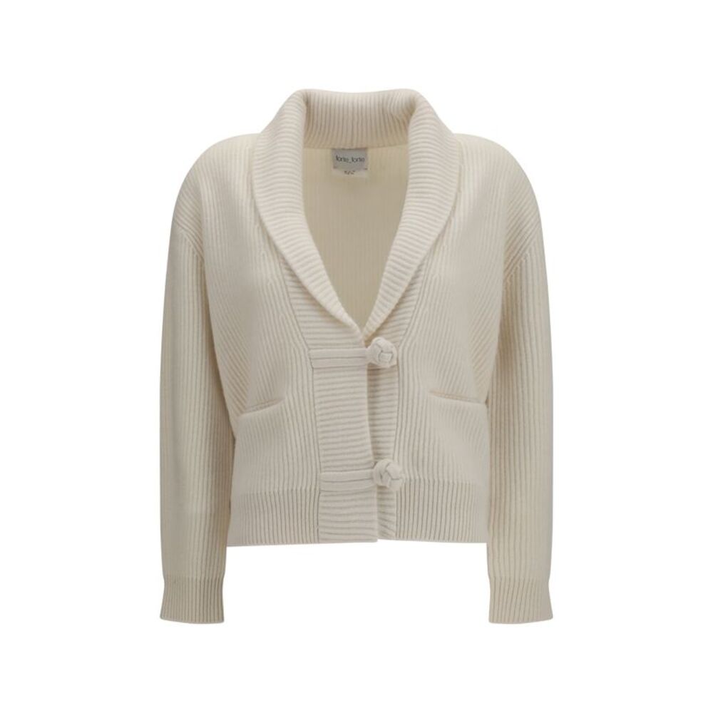 Forte_Forte Women Wool And Cashmere English Rib Cardigan